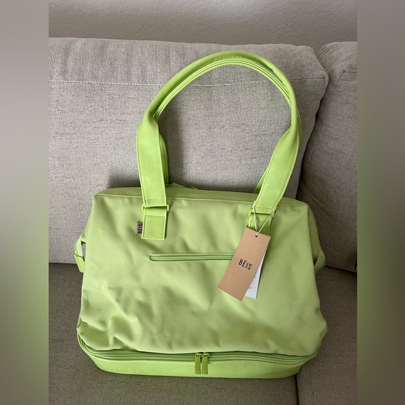 BEIS Handbags - NWT BEIS Mini Weekender in Citron